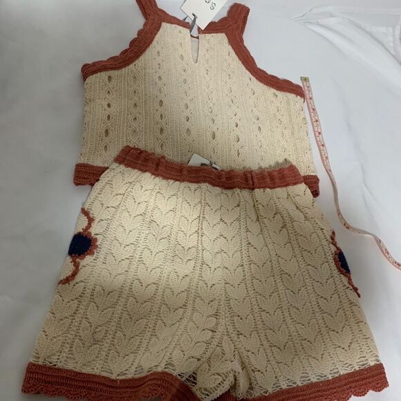 Sea new york Zara collaboration girls 11/12 matching set, crochet floral outfit - Picture 6 of 13